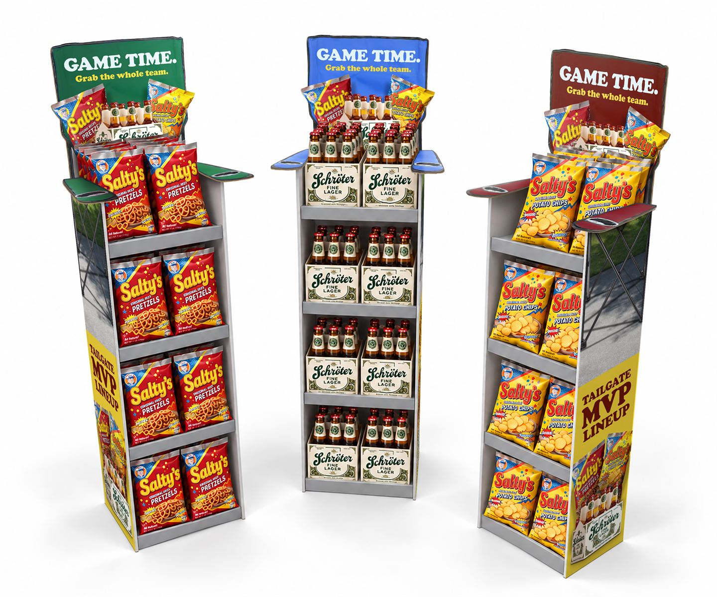 Schröter and Salty's tailgate huddle shelf bins concept